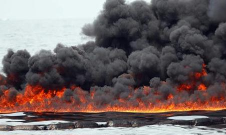 oil shockwave 2007 oil on fire