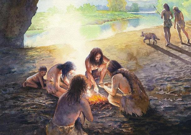 campfire-neanderthal